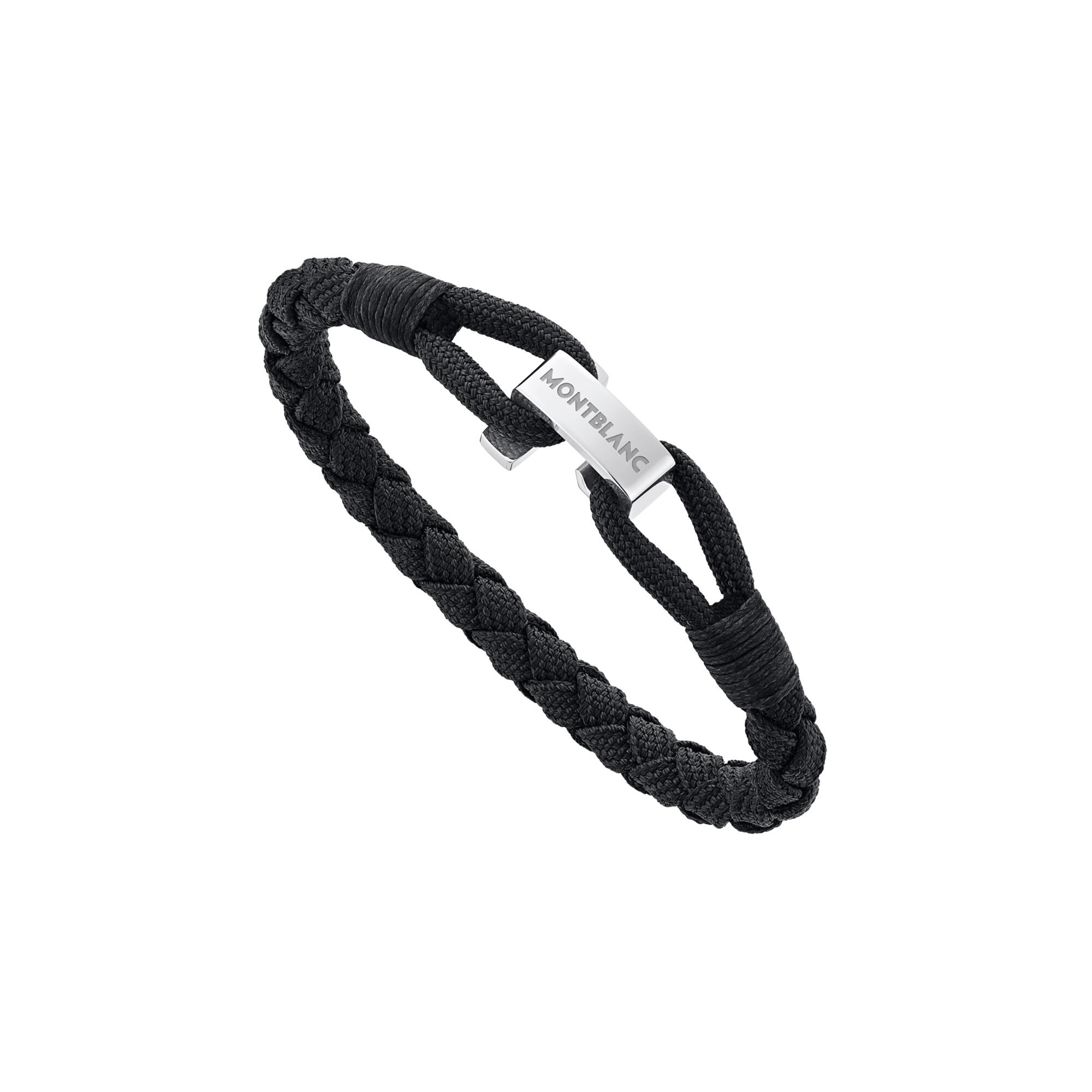 Montblanc Wrap Me Black Nylon and Stainless Steel Bracelet Maison Birks